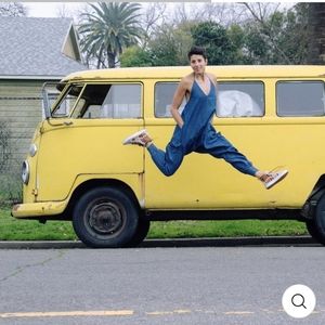 NWOT Buddha pants Jean jumspuit